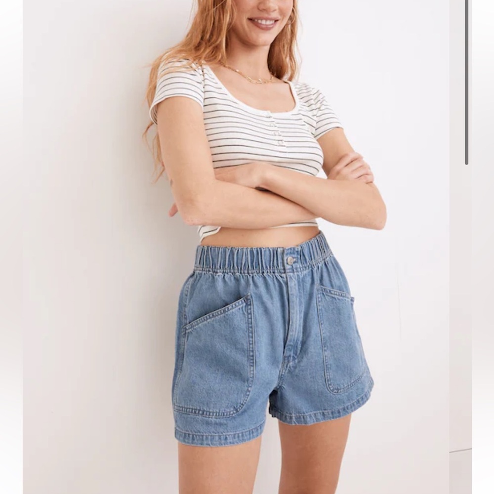 Madewell | Denim Pull-On Utility Shorts | Grandfield
Wash